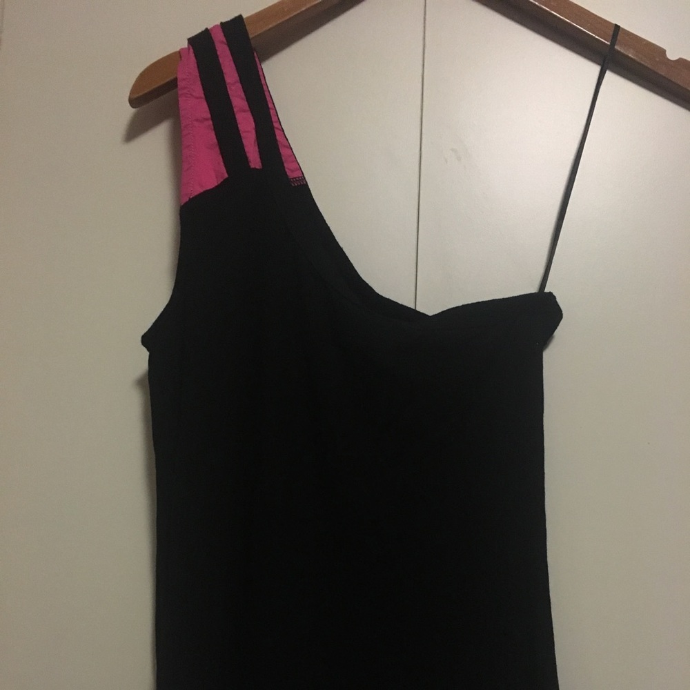 Alexander McQueen black one shoulder top NWOT